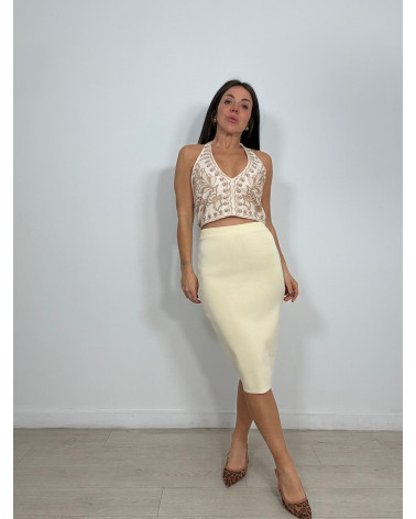 FALDA MIDY PUNTO FINO
