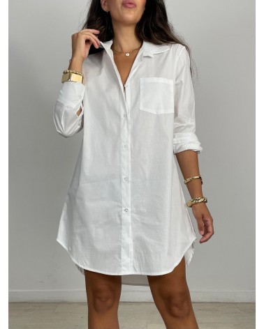 MAXI CAMISA LARGA BLANCA