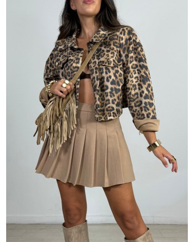 CHAQUETA CORTA LEOPARDO
