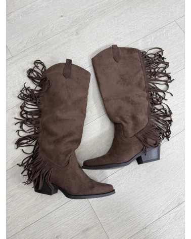 BOTAS COWBOY ANTELINA + FLECOS