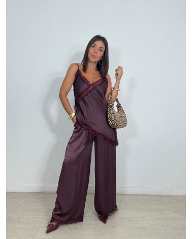 PANTALÓN SATÉN PUNTILLA LUNA