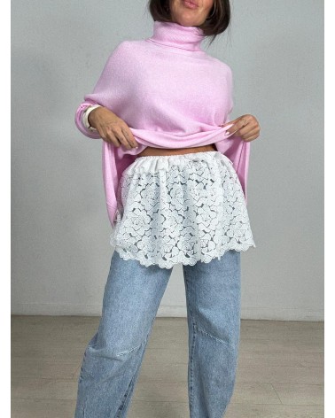 BAJO CAMISA FLOR BORDADO