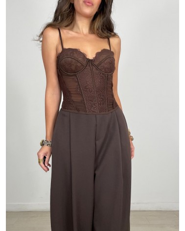 CORSET TULL Y ENCAJE