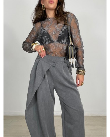 CAMISETA ENCAJE MANGA LARGA...