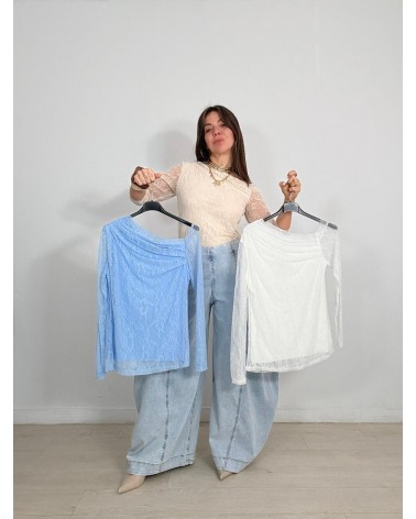 CAMISETA ENCAJE AURA