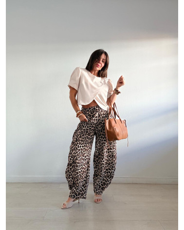 PANTALON BALLOON LEOPARDO