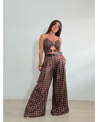 PANTALON ANCHO LUNARES +...