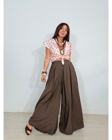 MAXI PANTALÓN FLUIDO BOLSILLOS
