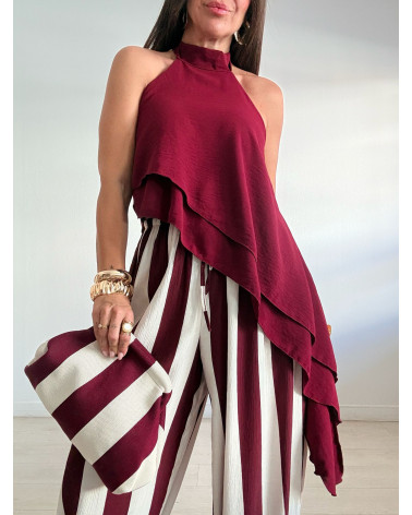 BLUSA GASA ASIMÉTRICA