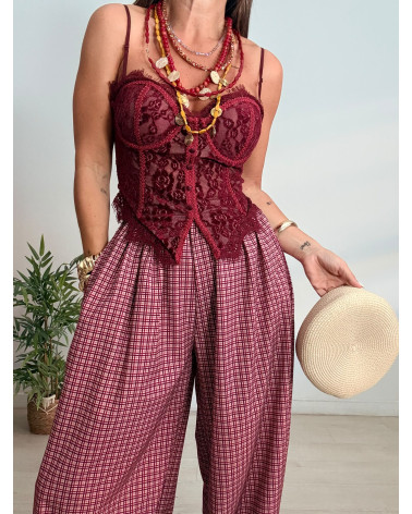 CORSET COMBINADO TERCIOPELO