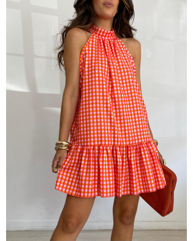 VESTIDO CUADRITOS  COLORS