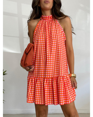 VESTIDO CUADRITOS  COLORS