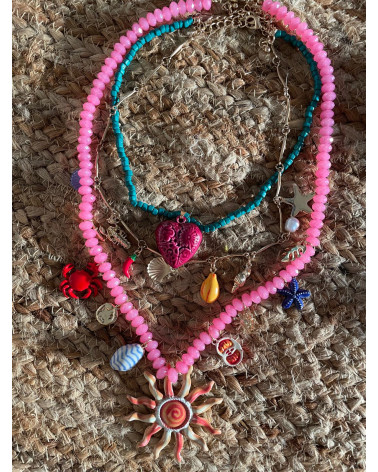 COLLAR LARGO SUNNY PINK
