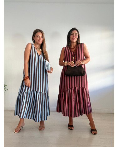 VESTIDO RAYAS GRECIA