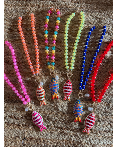 COLLAR BONITAS NARANJAS PEZ