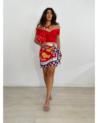 FALDA LAZADA CUADROS...