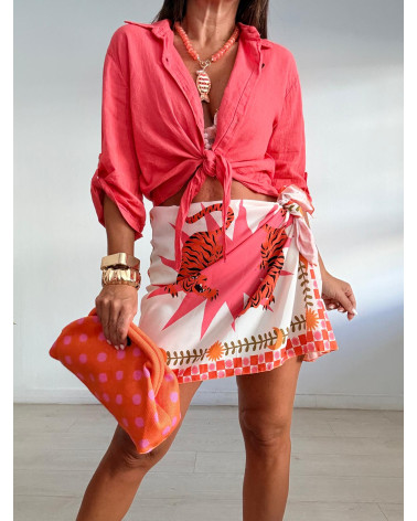 FALDA LAZADA ESTRELLA CORAL