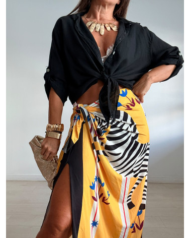 FALDA LARGA LICRA ZEBRA...