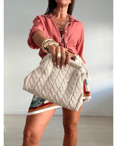 BOLSO CLUTCH TRENZADO