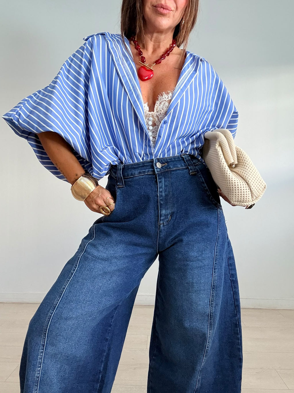 BLUSA RAYAS ELLE