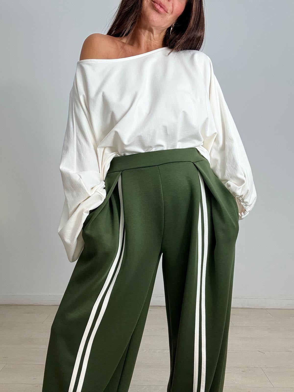 PANTALÓN FLUIDO COMFORT RAYAS