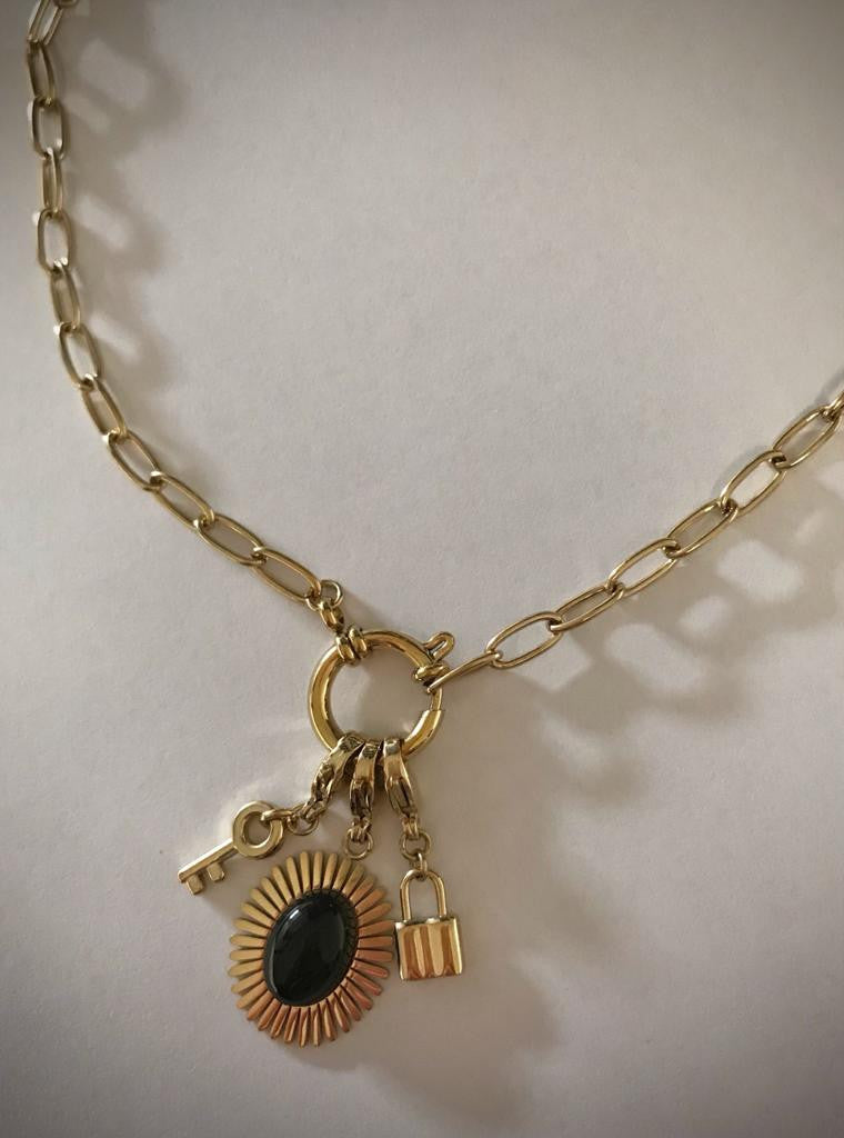 COLLAR PERLA NEGRA