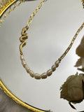 COLLAR PERLAS+SERPIENTE