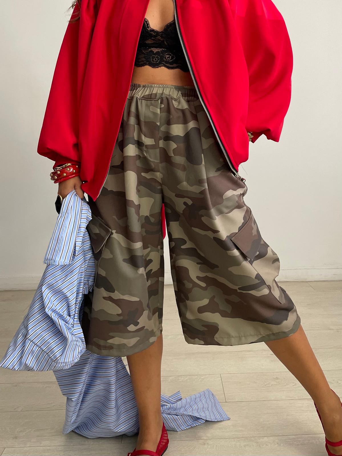 PANTALÓN MILITAR + BOLSILLOS LATERALES
