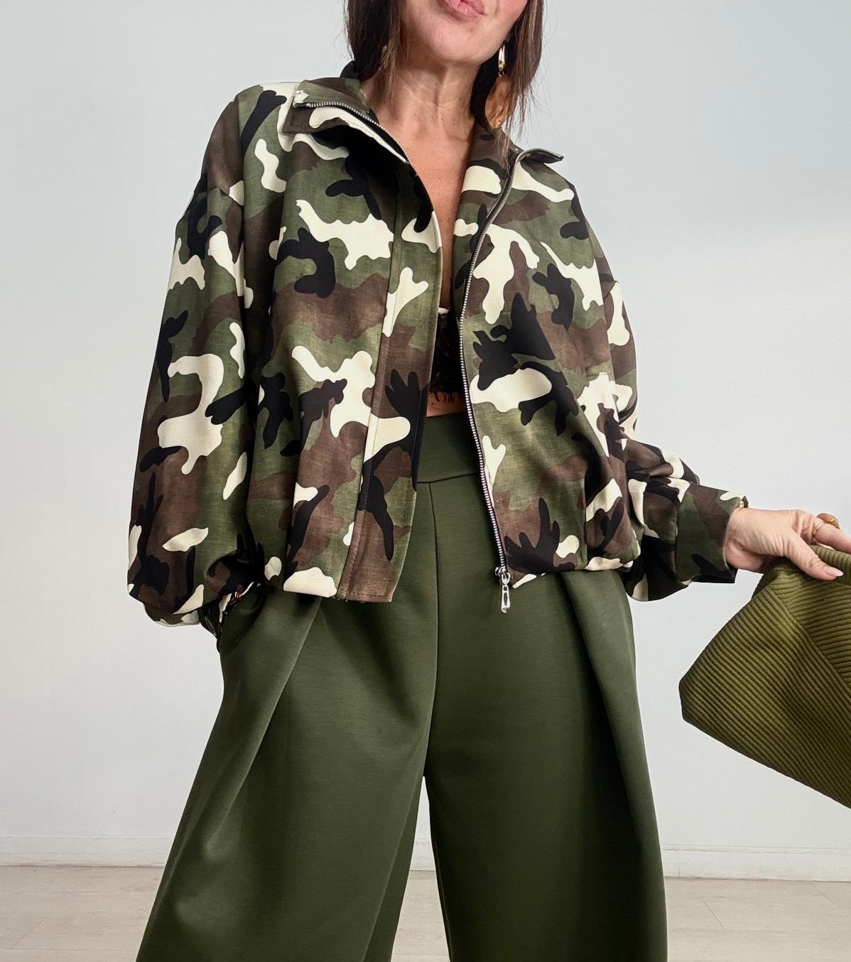 BOMBER CREMALLERA CAMUFLAJE BRITANY