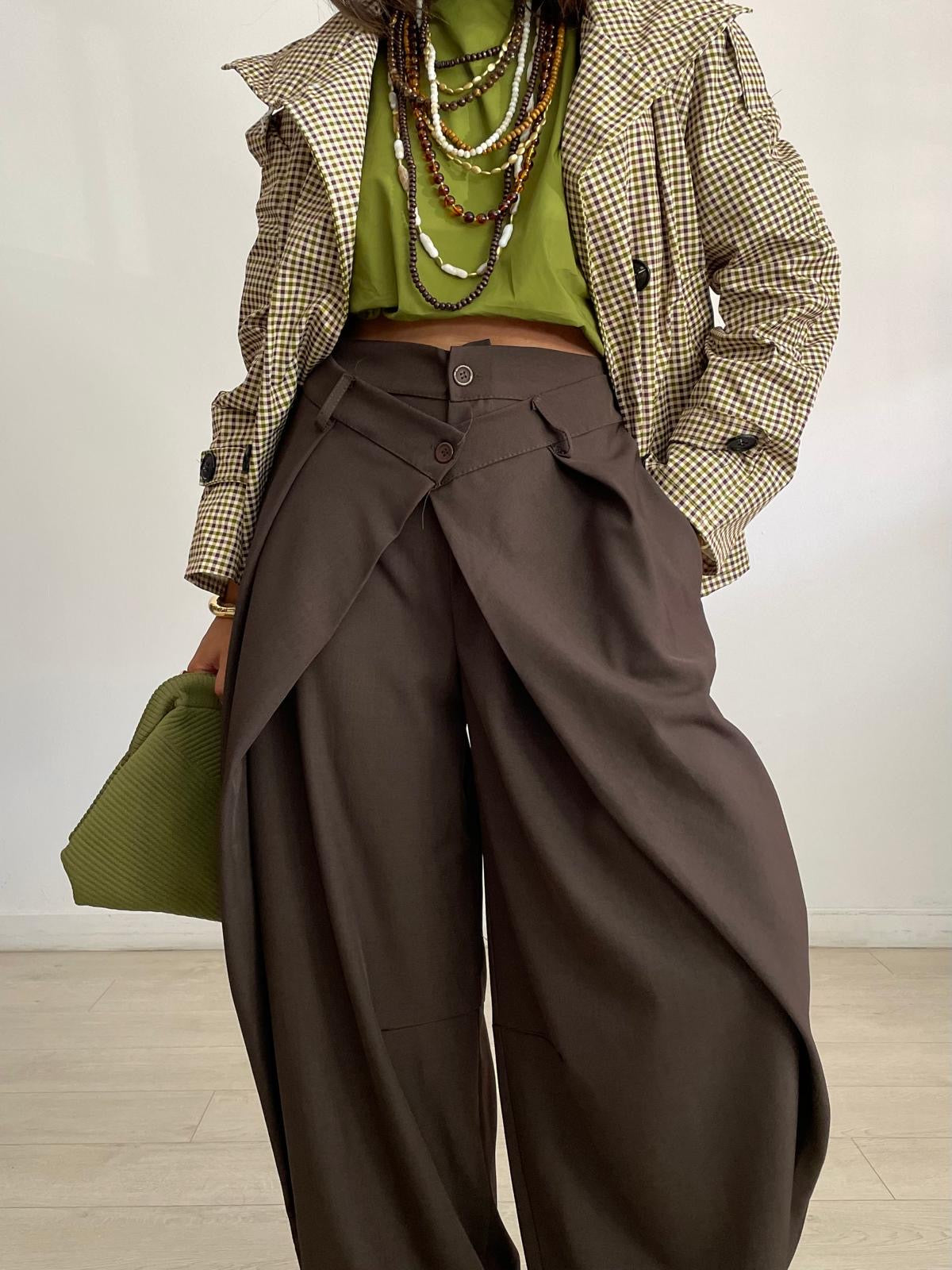 PANTALÓN PLIEGUES DOBLE BOTÓN