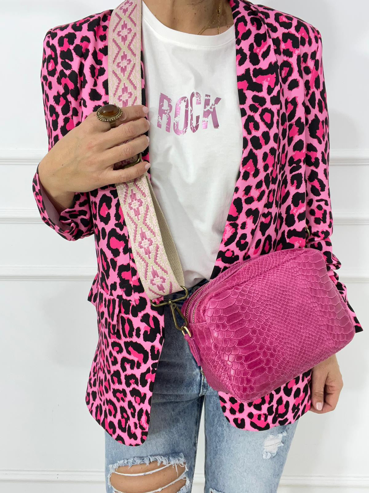 COLGANTE BOLSO ROSA