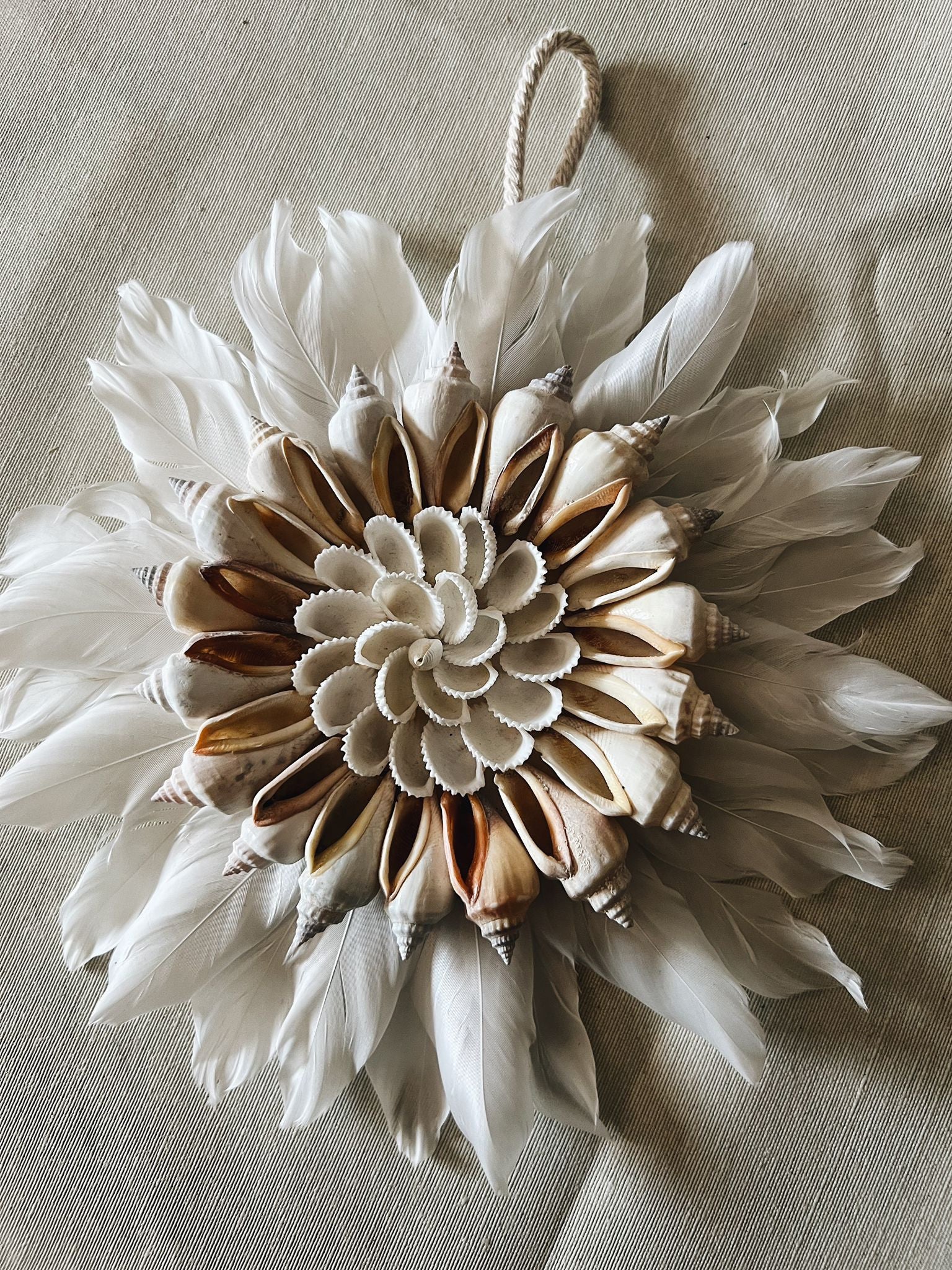 COLGADOR FLOR CONCHITAS PEQUEÑO