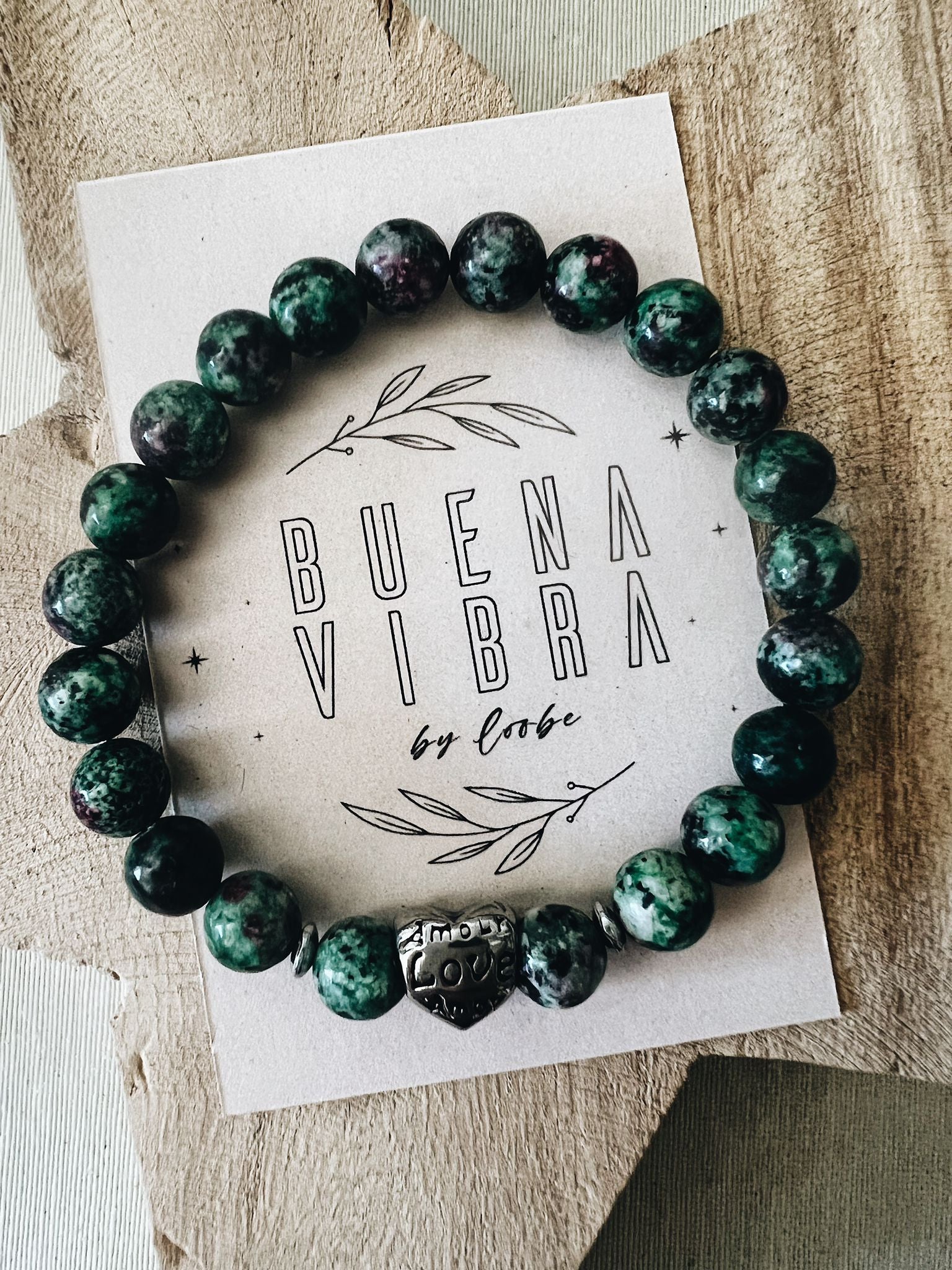 PULSERA RUBY ZOISITE