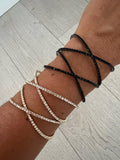 PULSERA DIAMANTITOS DOBLE