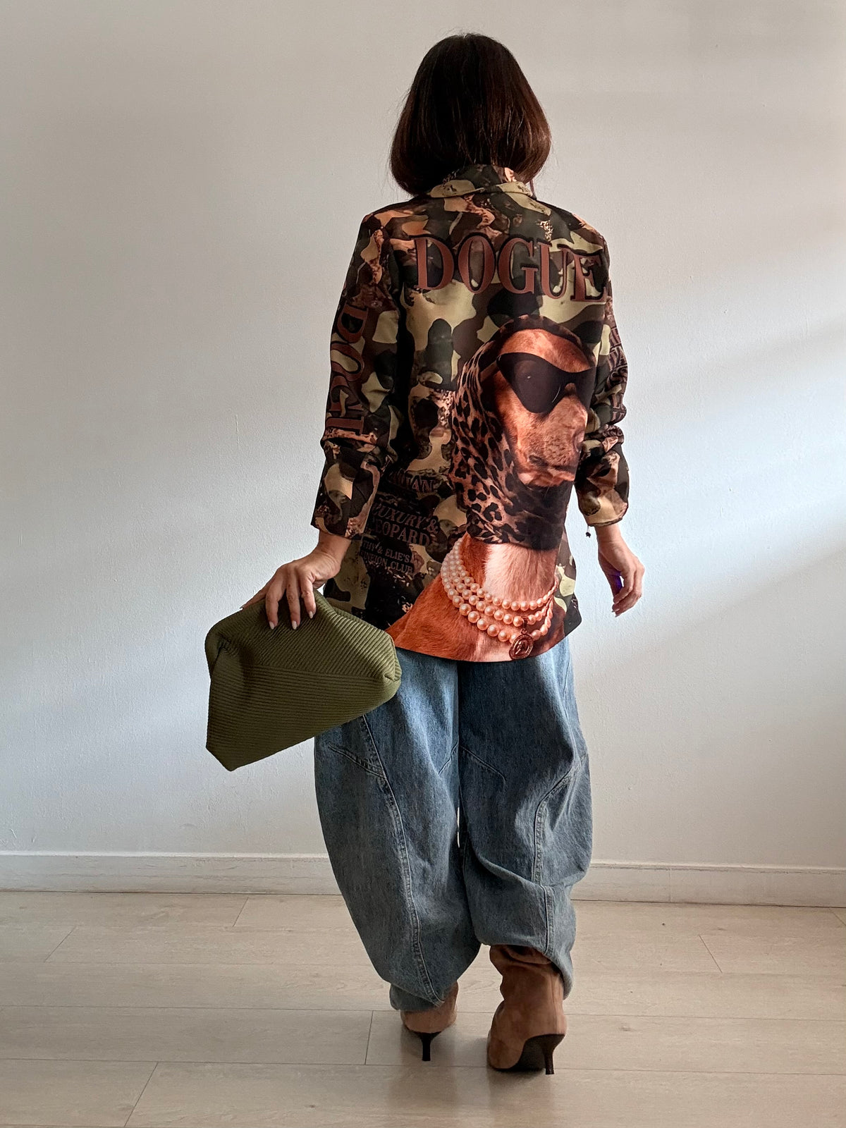 Maxi blazer dog camuflaje