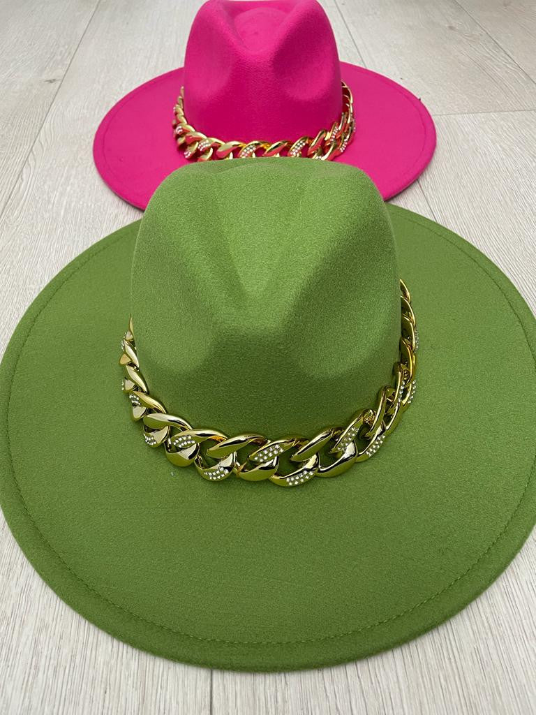 SOMBRERO CADENA BRILLO