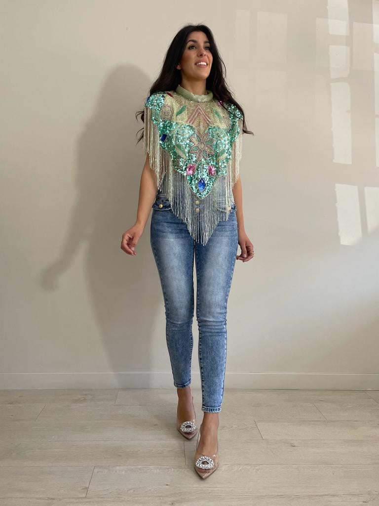 CUELLO JOYA VERDE AGUA