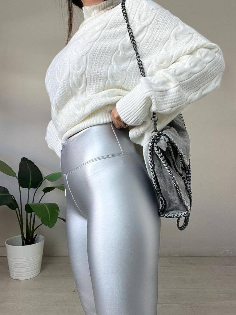 LEGGINS POLIPIEL METALLIC
