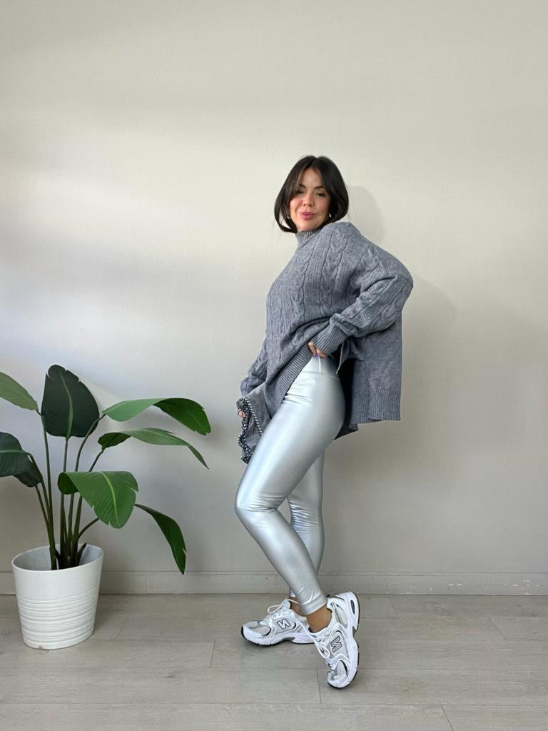 LEGGINS POLIPIEL METALLIC