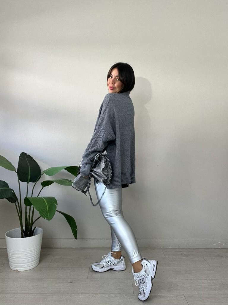 LEGGINS POLIPIEL METALLIC