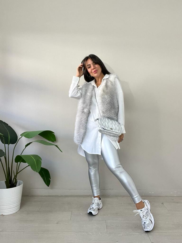 LEGGINS POLIPIEL METALLIC