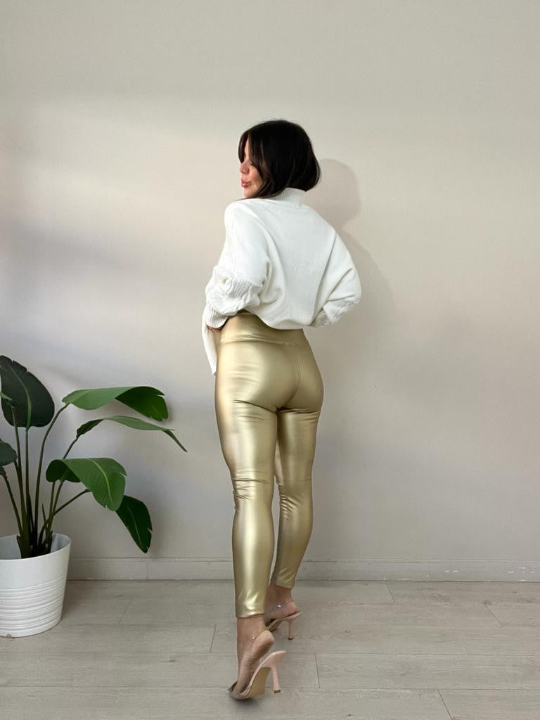 LEGGINS POLIPIEL METALLIC