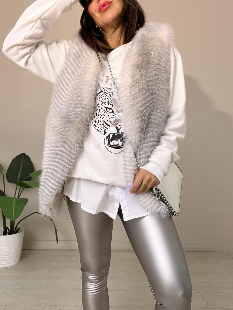 LEGGINS POLIPIEL METALLIC