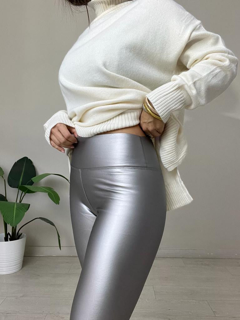 LEGGINS POLIPIEL METALLIC