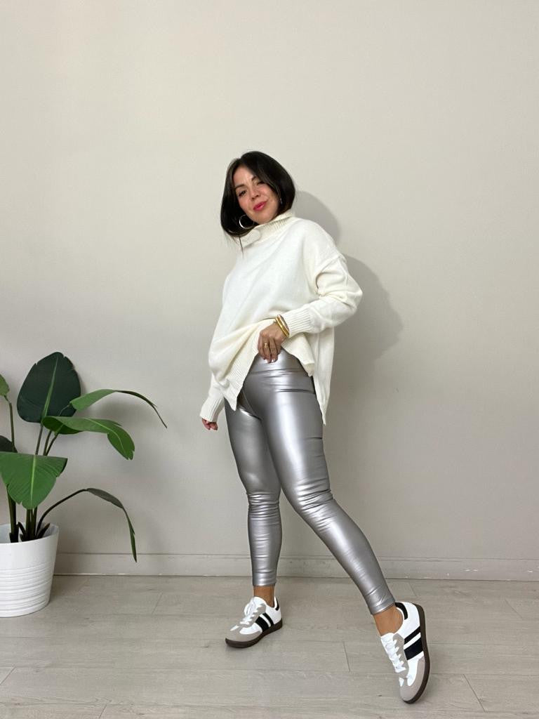 LEGGINS POLIPIEL METALLIC