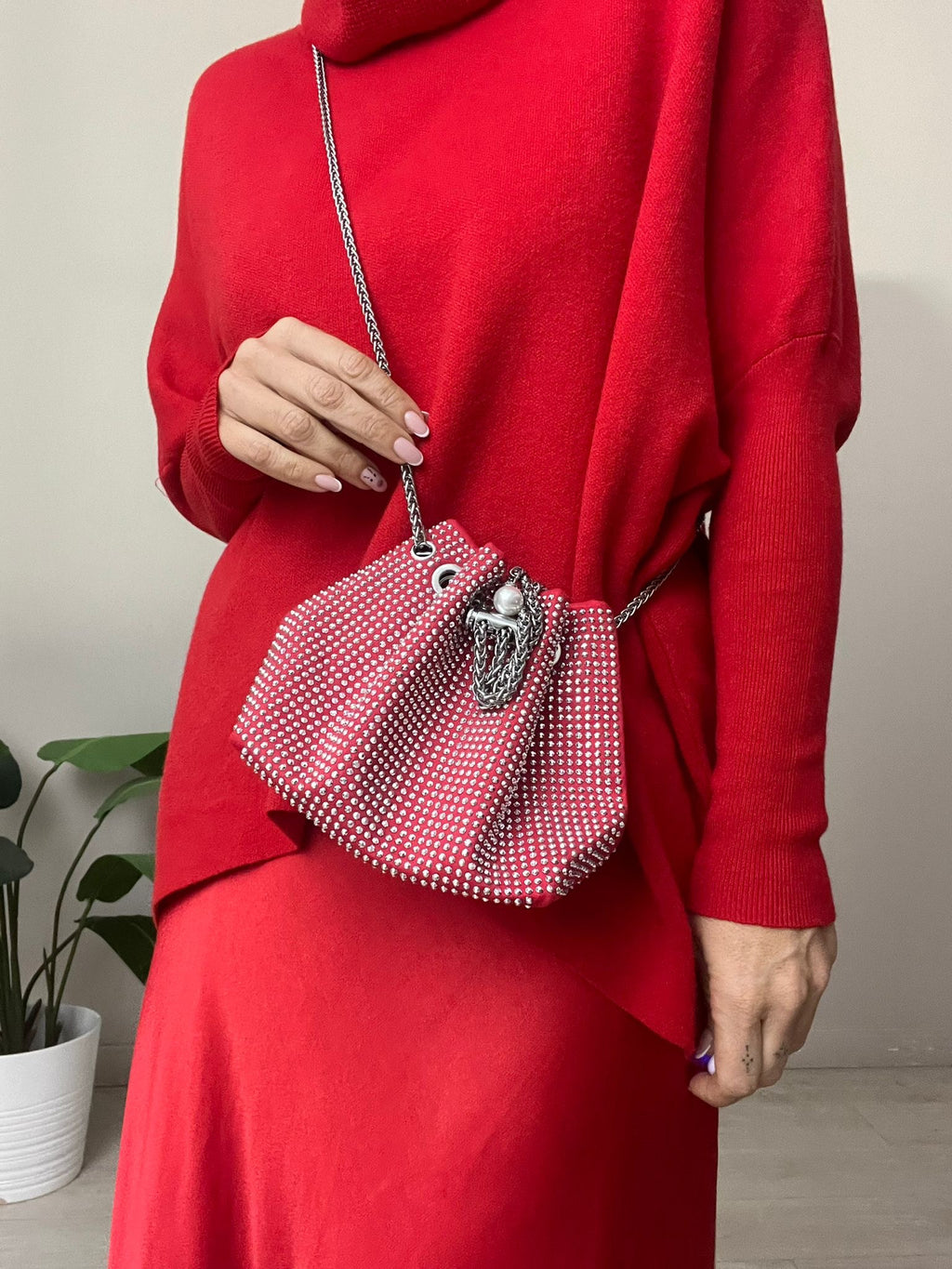 BOLSO BOMBONERA TACHAS