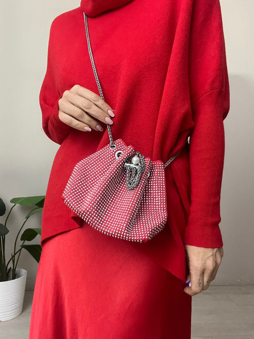 BOLSO BOMBONERA TACHAS