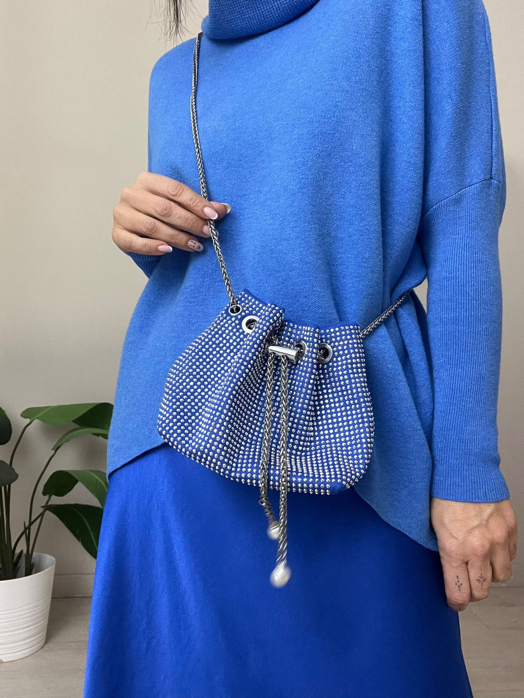 BOLSO BOMBONERA TACHAS