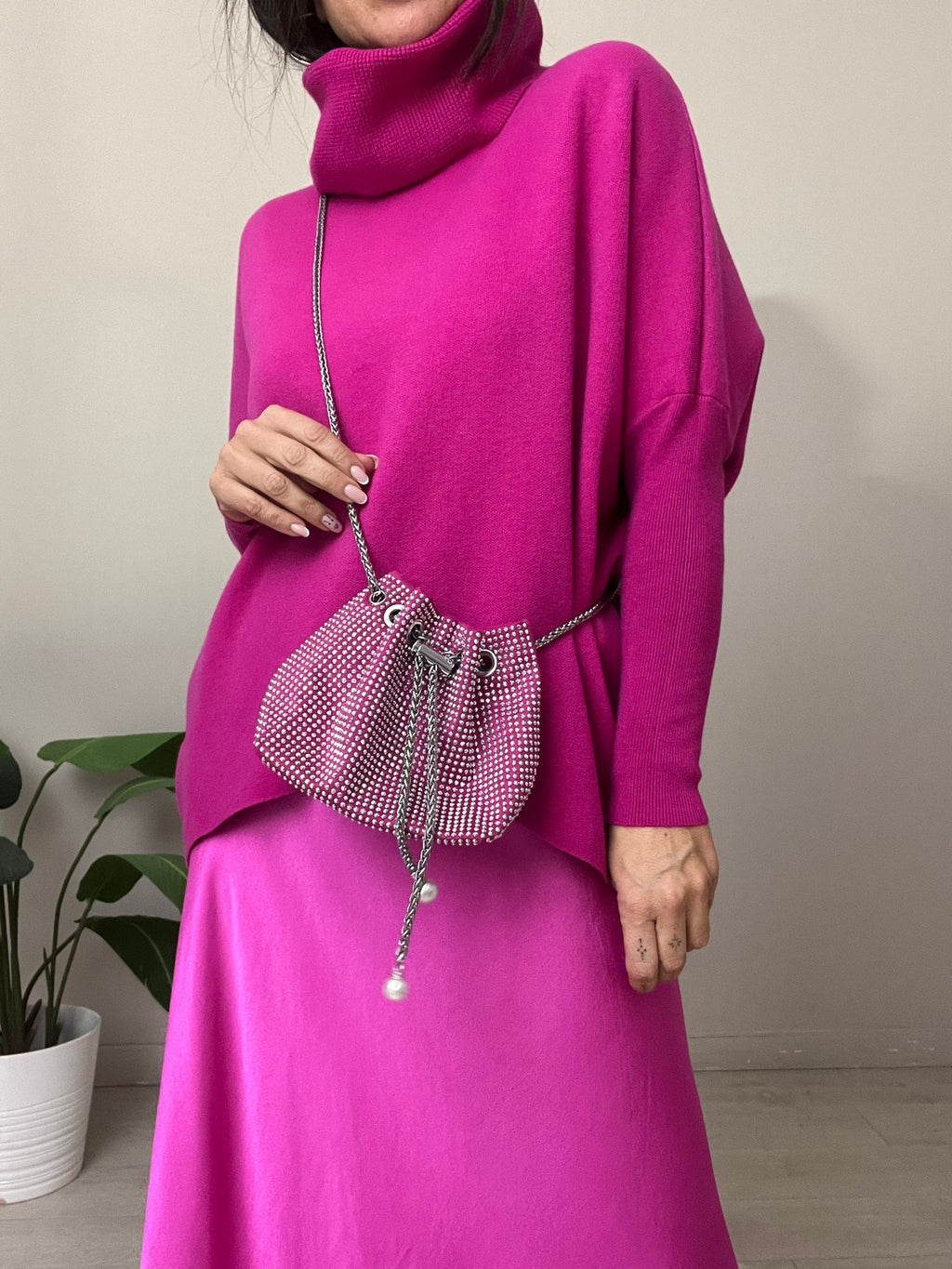 BOLSO BOMBONERA TACHAS