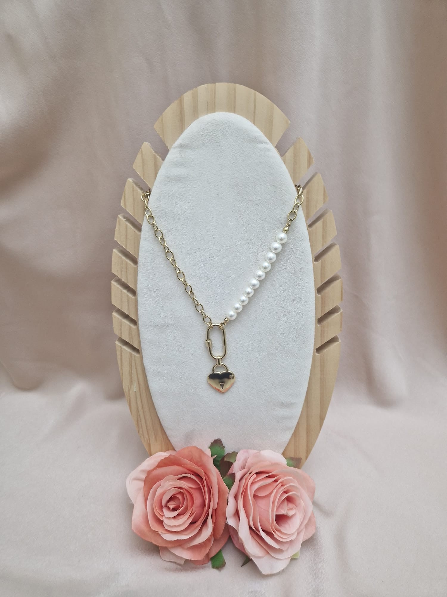 COLGANTE PERLAS+CORAZON